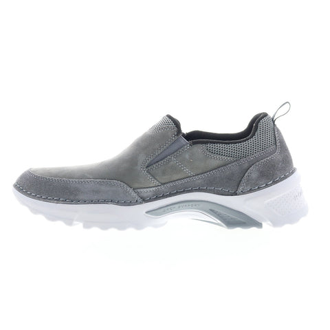 Rockport Rocsports Slip On CI3193 Mens Gray Nubuck Lifestyle Sneakers Shoes