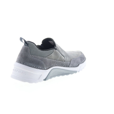 Rockport Rocsports Slip On CI3193 Mens Gray Nubuck Lifestyle Sneakers Shoes