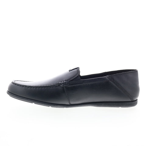 Rockport Malcom Step Back Mens Black Wide Loafers & Slip Ons Casual Shoes