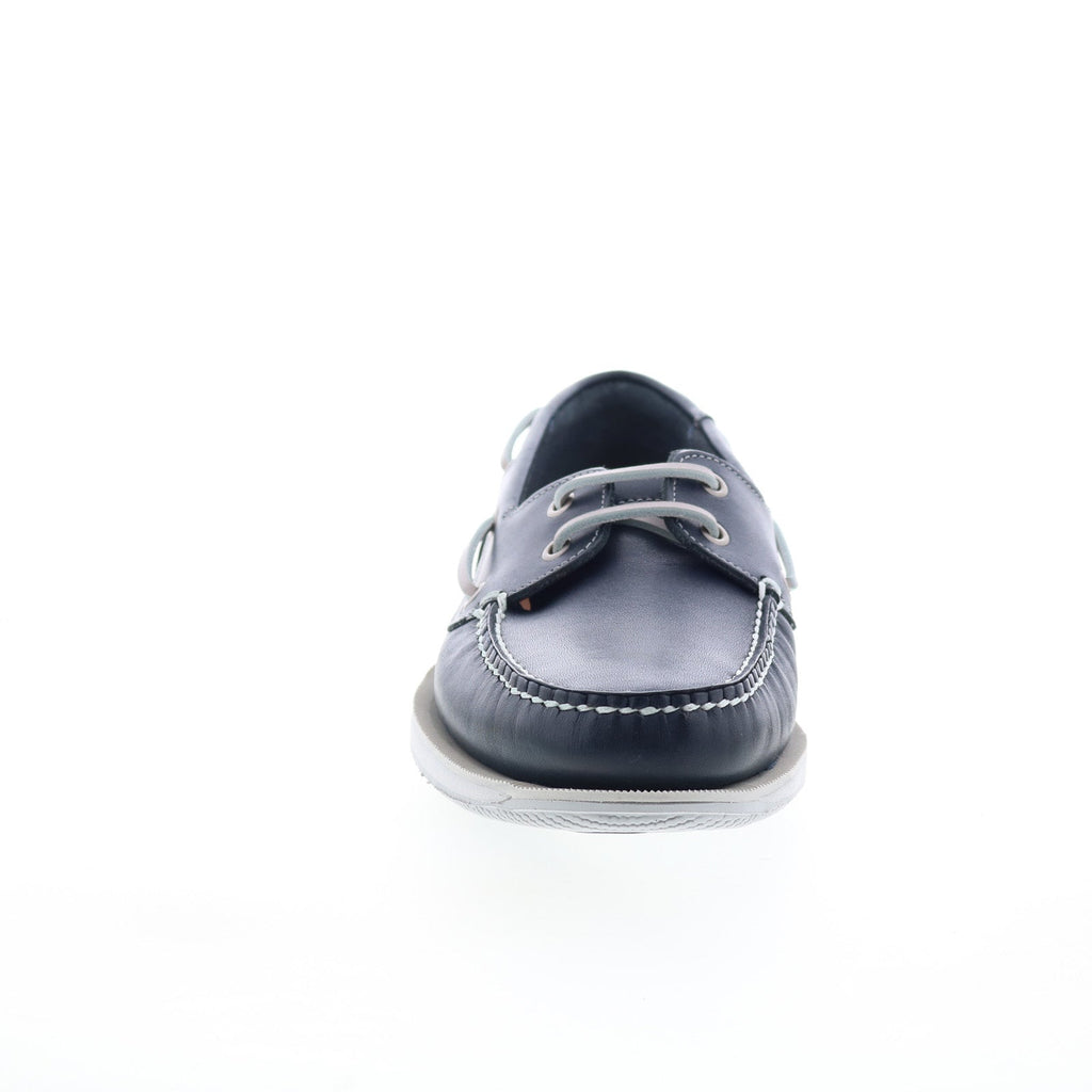 Rockport Perth CI8402 Mens Blue Wide Leather Loafers & Slip Ons Boat S ...