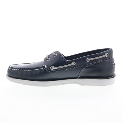 Rockport Perth CI8402 Mens Blue Slip On Loafers & Slip Ons Boat Shoes