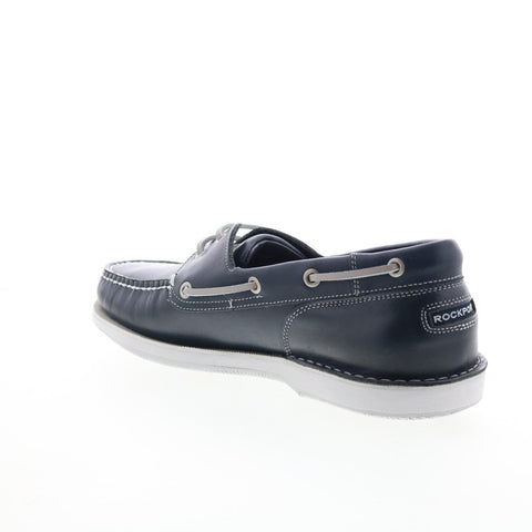 Rockport Perth CI8402 Mens Blue Slip On Loafers & Slip Ons Boat Shoes