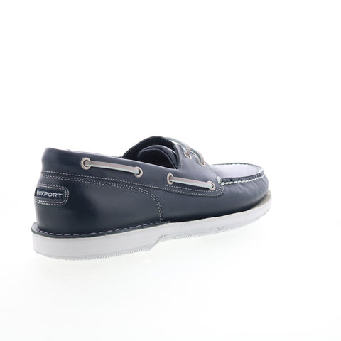 Rockport Perth CI8402 Mens Blue Slip On Loafers & Slip Ons Boat Shoes