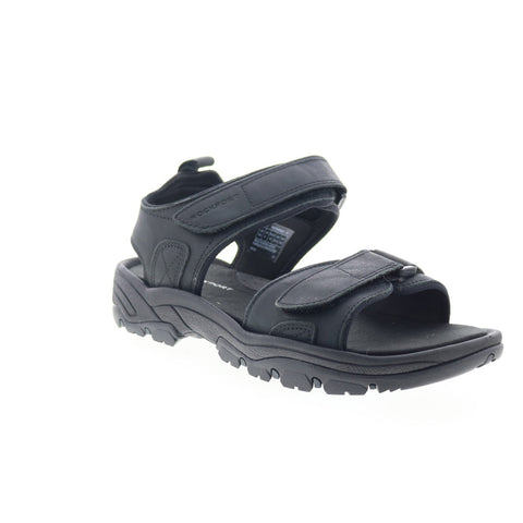 Rockport Rocklake CI9178 Mens Black Wide Nubuck Sport Sandals Shoes