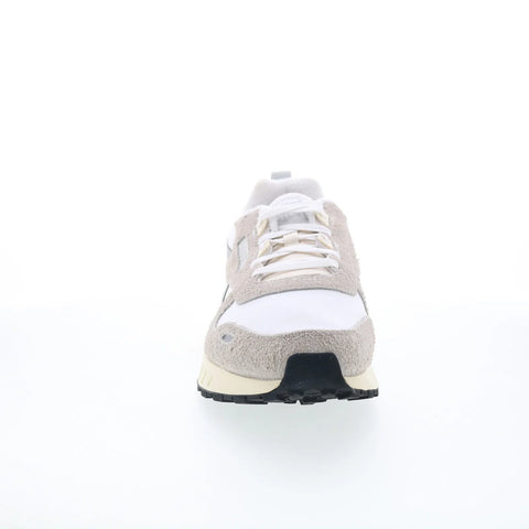 Reebok Classic Leather Hexalite Mens White Suede Lifestyle Sneakers Shoes