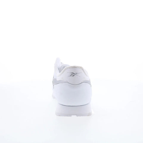 Reebok Classic Leather Womens White Leather Lifestyle Sneakers Shoes