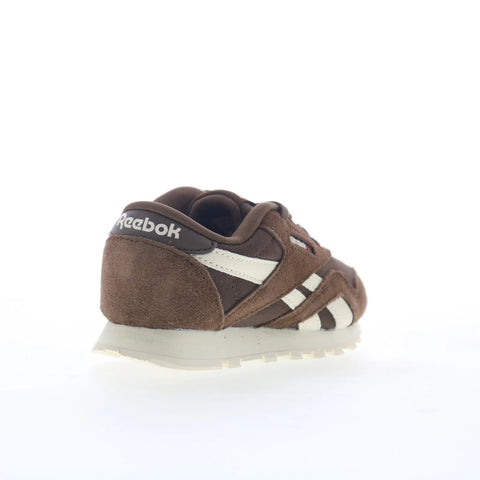 Reebok CL Nylon Toddler Brown Suede Lace Up Lifestyle Sneakers Shoes