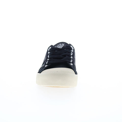 Gola Coaster CLA174 Womens Black Canvas Lace Up Lifestyle Sneakers Shoes