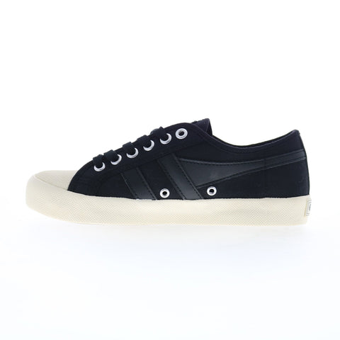 Gola Coaster CLA174 Womens Black Canvas Lace Up Lifestyle Sneakers Shoes