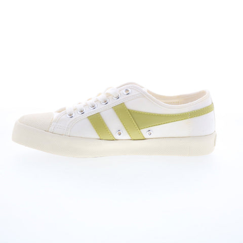 Gola Coaster CLA174 Womens Beige Canvas Lace Up Lifestyle Sneakers Shoes