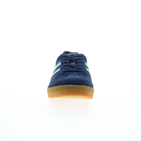 Gola Harrier Suede CLA192 Womens Blue Suede Lace Up Lifestyle Sneakers Shoes
