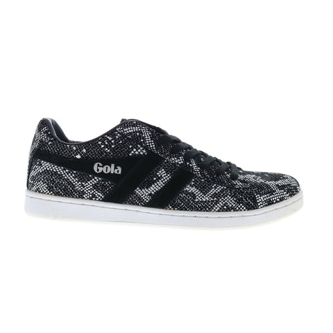 Gola Equipe Reptile CLA265 Womens Black Canvas Lifestyle Sneakers Shoes