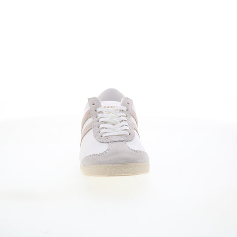Gola Bullet Pure CLA366 Womens White Suede Lifestyle Sneakers Shoes