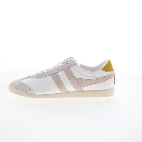 Gola Bullet Pure CLA366 Womens White Suede Lifestyle Sneakers Shoes
