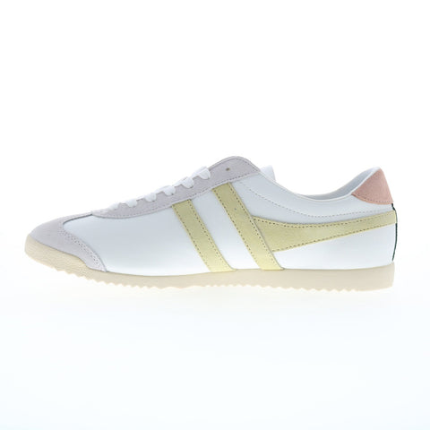 Gola Bullet Pure CLA366 Womens White Leather Lifestyle Sneakers Shoes