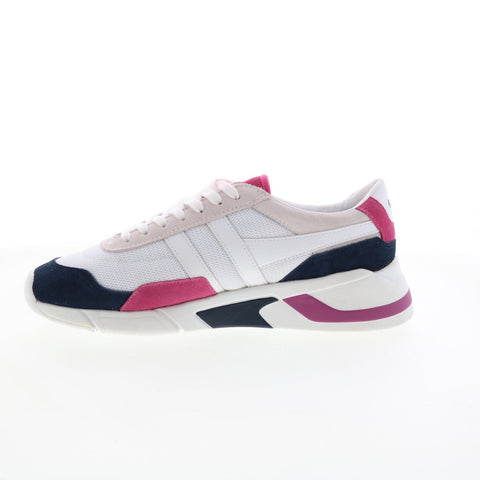 Gola Eclipse CLA376 Womens White Canvas Lace Up Lifestyle Sneakers Shoes