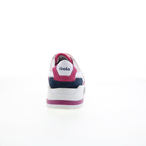Gola Eclipse CLA376 Womens White Canvas Lace Up Lifestyle Sneakers Shoes
