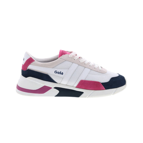 Gola Eclipse CLA376 Womens White Canvas Lace Up Lifestyle Sneakers Shoes
