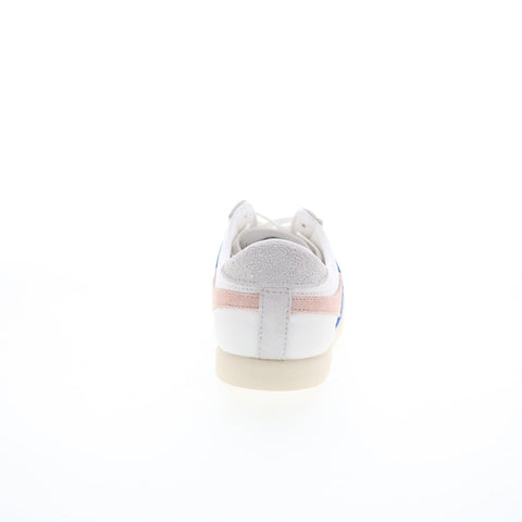 Gola Bullet Trident CLA412 Womens White Suede Lace Up Lifestyle Sneakers Shoes