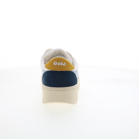 Gola Grandslam Trident CLA415 Womens White Suede Lifestyle Sneakers Shoes