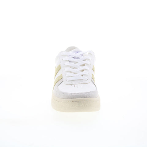 Gola Grandslam Trident CLA415 Womens White Suede Lifestyle Sneakers Shoes