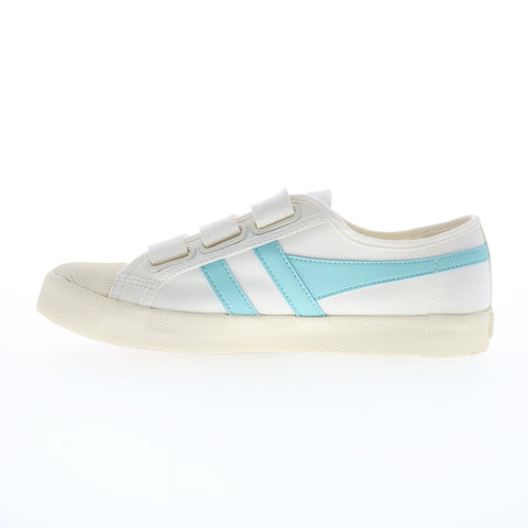 Gola Coaster Strap CLA478 Womens White Canvas Lifestyle Sneakers Shoes