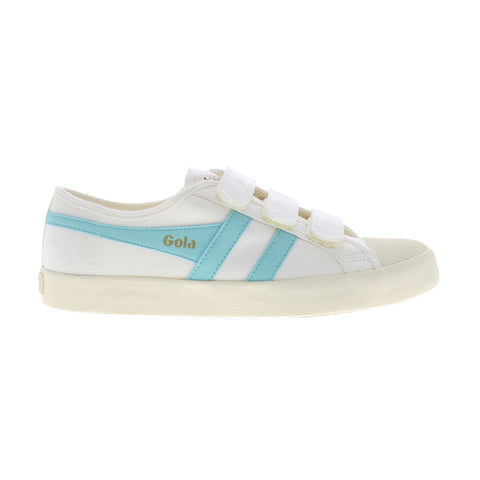 Gola Coaster Strap CLA478 Womens Beige Canvas Lifestyle Sneakers Shoes
