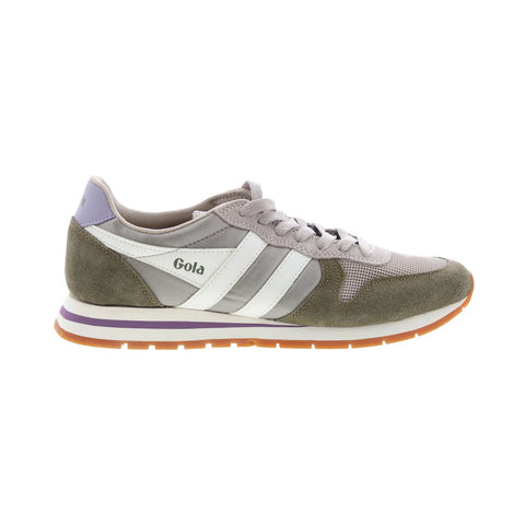 Gola Daytona CLA592 Womens Gray Suede Lace Up Lifestyle Sneakers Shoes