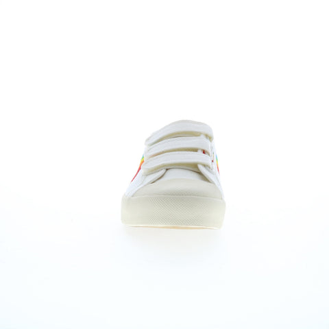 Gola Coaster Rainbow Strap CLA976 Womens White Lifestyle Sneakers Shoes