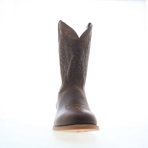 Justin Boots Clanton 12" Round Toe Mens Brown Wide Cowboy Western Boots
