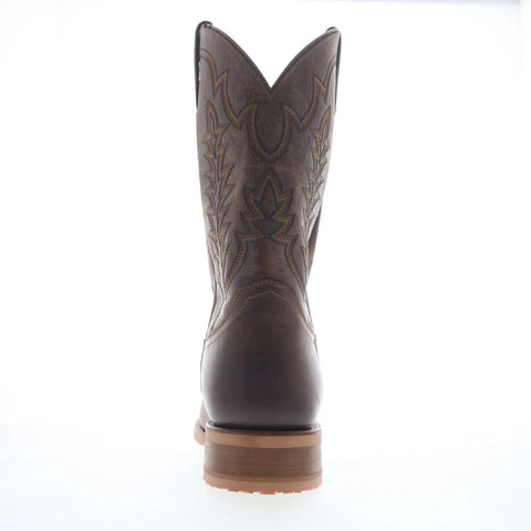 Justin Boots Clanton 12" Round Toe Mens Brown Wide Cowboy Western Boots