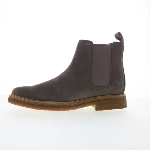 Clarks Clarkdale Easy 26173534 Mens Gray Suede Slip On Chelsea Boots