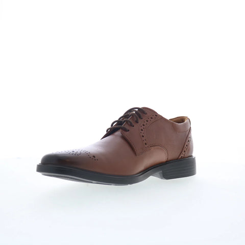 Clarks Clarkslite Tie Mens Brown Wide Oxfords & Lace Ups Casual Shoes