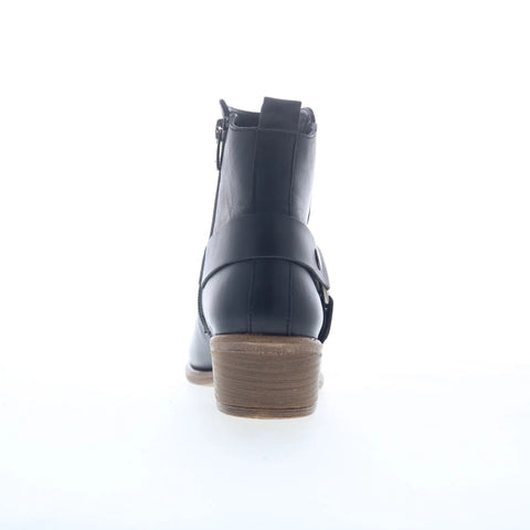 Miz Mooz Clarra Womens Black Leather Zipper Ankle & Booties Boots