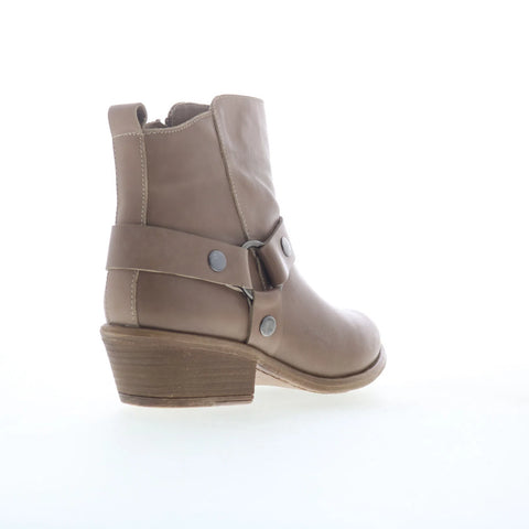 Miz Mooz Clarra Womens Gray Leather Zipper Ankle & Booties Boots