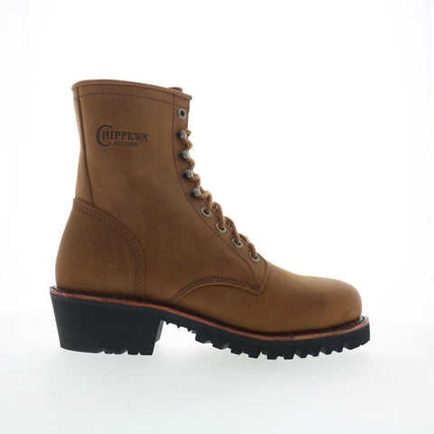 Chippewa Classic 2.0 Steel Toe Logger Limited Edition Mens Brown Wide Boots