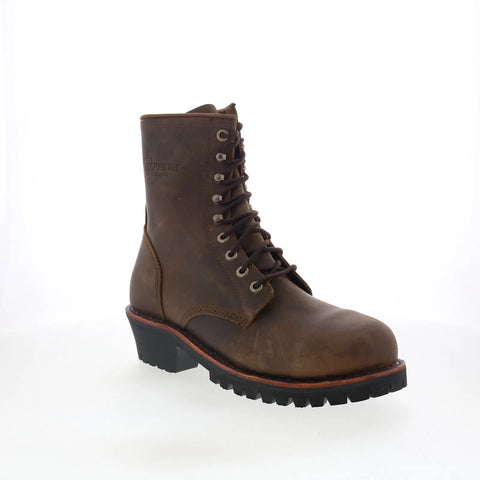 Chippewa Classic 2.0 Steel Toe Logger Mens Brown Wide Work & Safety Boots