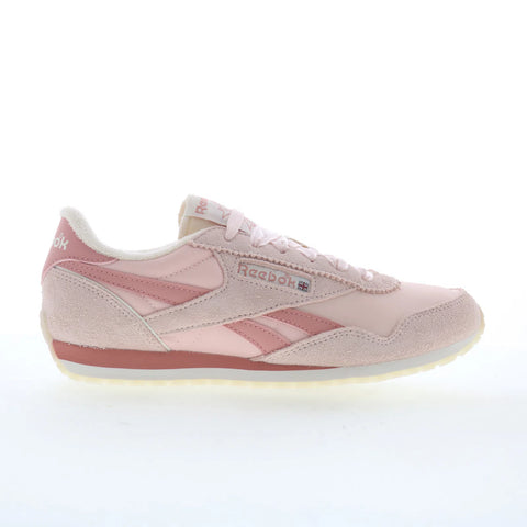 Reebok Classic AZ Womens Pink Suede Lace Up Lifestyle Sneakers Shoes
