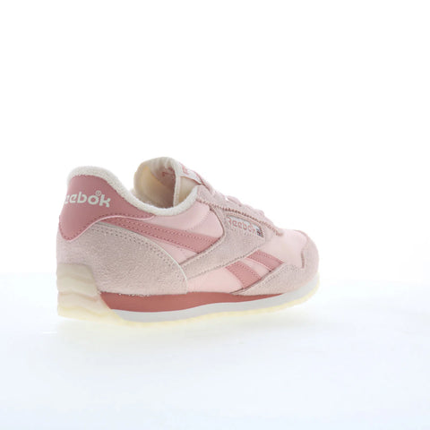Reebok Classic AZ Womens Pink Suede Lace Up Lifestyle Sneakers Shoes