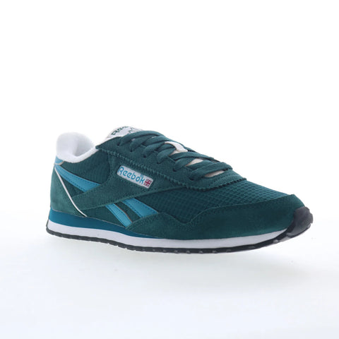 Reebok Classic AZ Womens Green Mesh Lace Up Lifestyle Sneakers Shoes