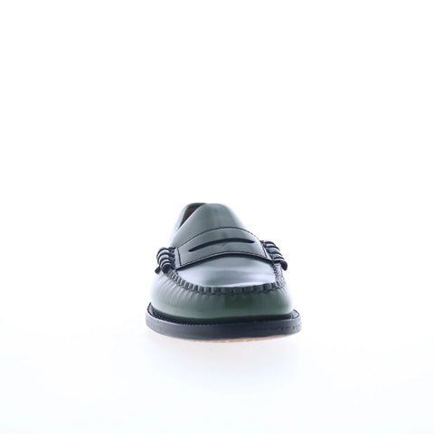 Sebago Classic Dan 7001530-A7R Womens Green Loafers & Slip Ons Penny Shoes