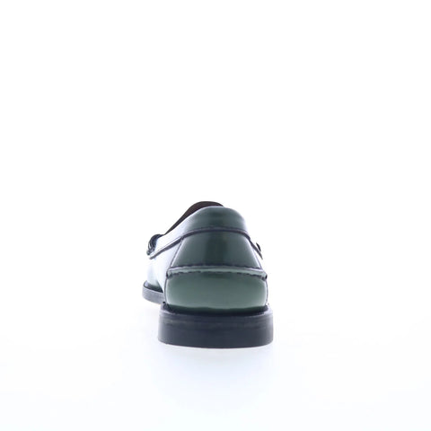 Sebago Classic Dan 7001530-A7R Womens Green Loafers & Slip Ons Penny Shoes