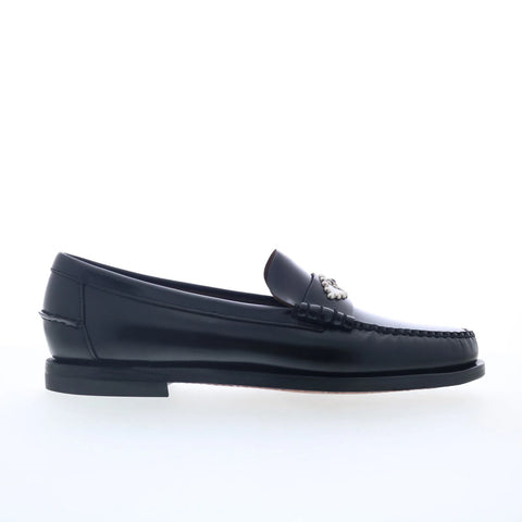 Sebago Classic Dan Eyes HTC LA Womens Black Loafers & Slip Ons Penny Shoes