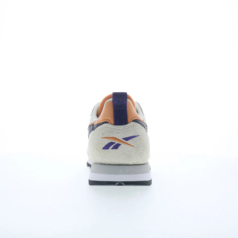 Reebok Classic Leather Womens Beige Suede Lace Up Lifestyle Sneakers Shoes