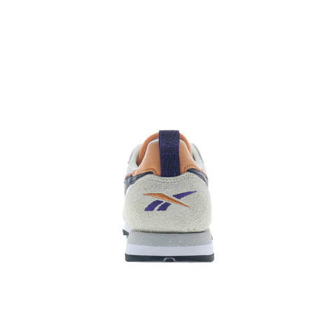 Reebok Classic Leather Womens Beige Suede Lace Up Lifestyle Sneakers Shoes
