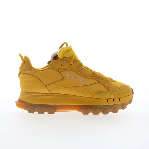 Reebok Classic Leather Cardi Womens Orange Suede Lifestyle Sneakers Shoes