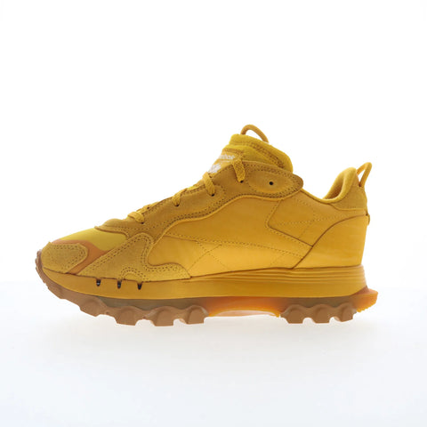 Reebok Classic Leather Cardi Womens Orange Suede Lifestyle Sneakers Shoes