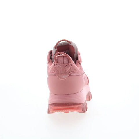 Reebok Classic Leather Cardi Womens Pink Suede Lifestyle Sneakers Shoes