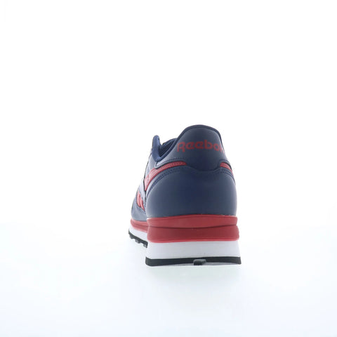 Reebok Classic Leather Clip Mens Blue Leather Lifestyle Sneakers Shoes