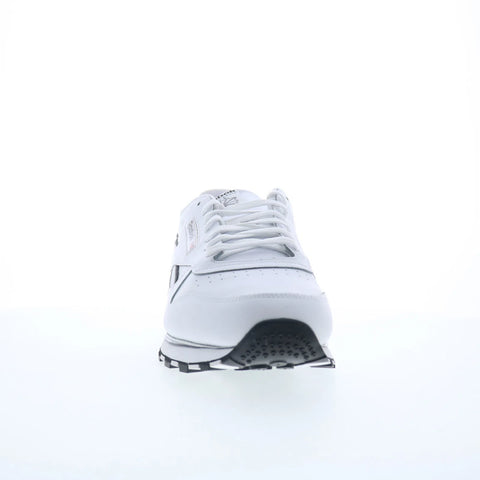 Reebok Classic Leather Clip V2 Mens White Leather Lifestyle Sneakers Shoes